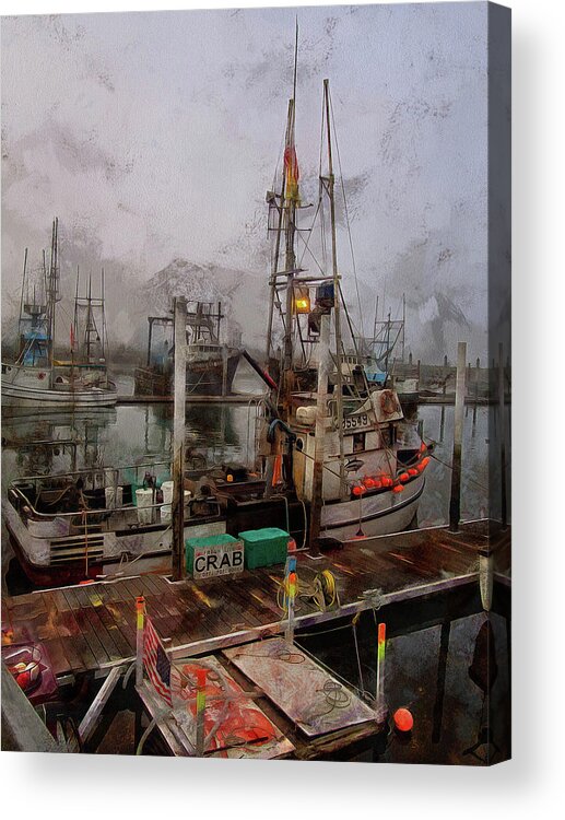 Newport Acrylic Print featuring the photograph Fresh Live Crab by Thom Zehrfeld