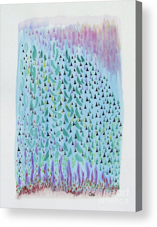 What Get For Acrylic Print featuring the painting Aspen by Corinne Carroll