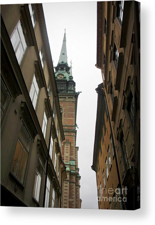 Sweden Acrylic Print featuring the photograph German Church of Stockholm by Rachel Morrison