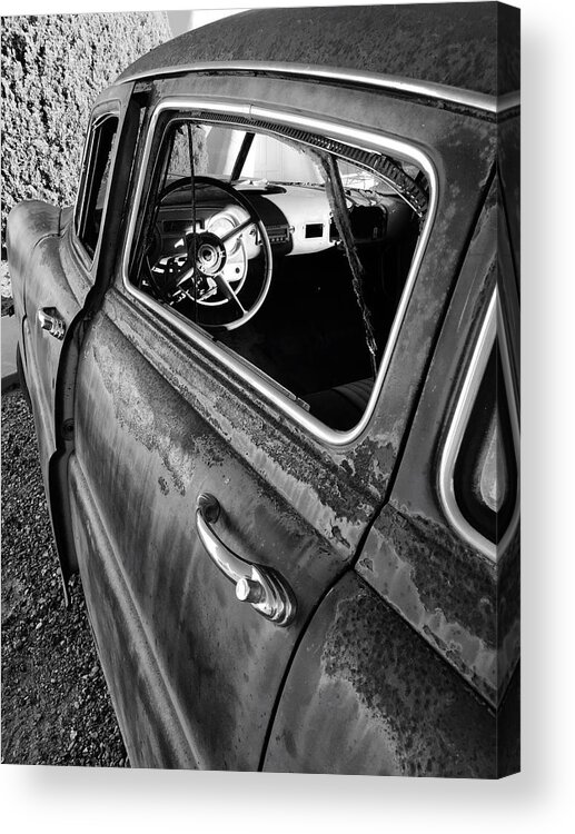Old Car Acrylic Print featuring the photograph Ghost Driver by Brad Hodges