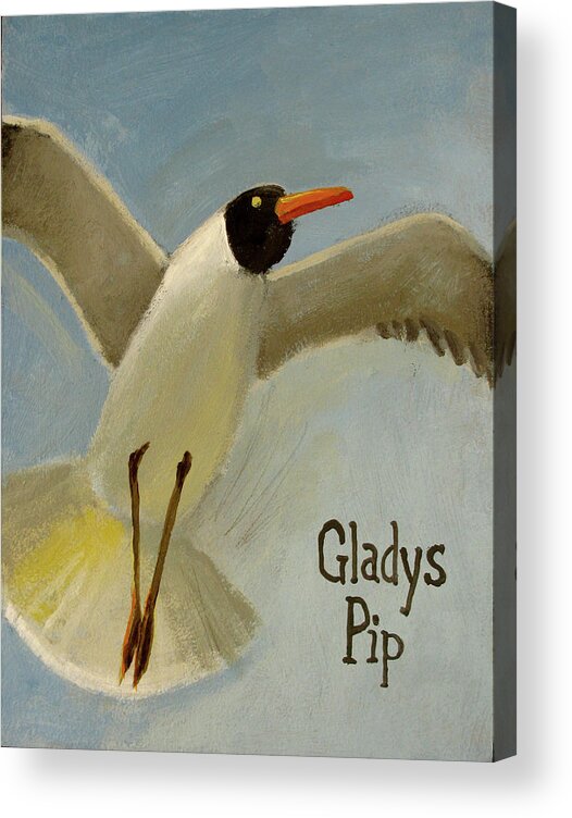 Seagull Acrylic Print featuring the painting Gladys Pip by Don Morgan