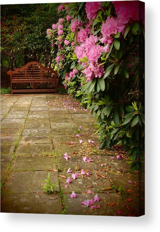 Flowers Acrylic Print featuring the photograph God's Hideaway by Dorothy Lee