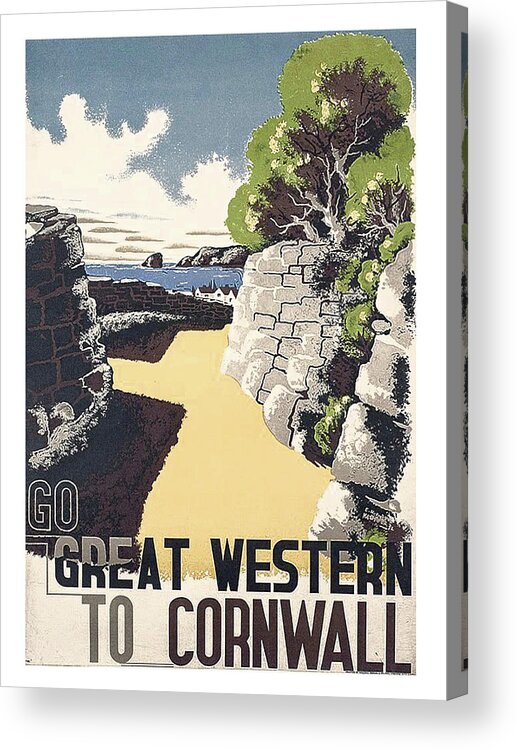 Great Western Acrylic Print featuring the painting Great Western to Cornwall by Long Shot