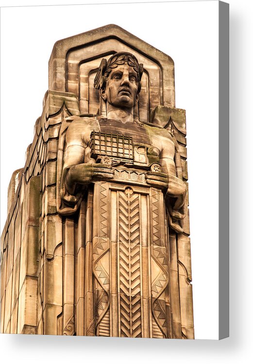 Cleveland Acrylic Print featuring the photograph Guardian of Transportation by Stewart Helberg