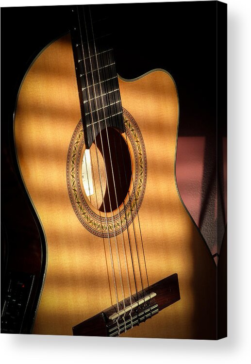 Guitar Acrylic Print featuring the photograph Guitar by Eleanor Abramson