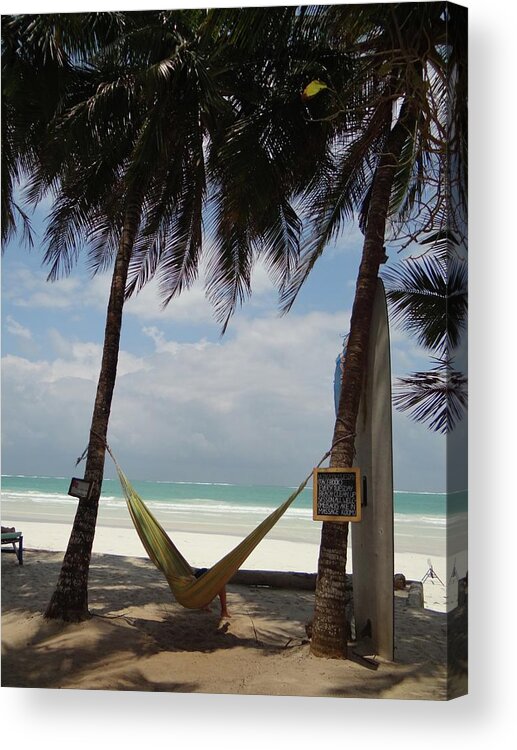 Exploramum Acrylic Print featuring the photograph Hammock time by Exploramum Exploramum