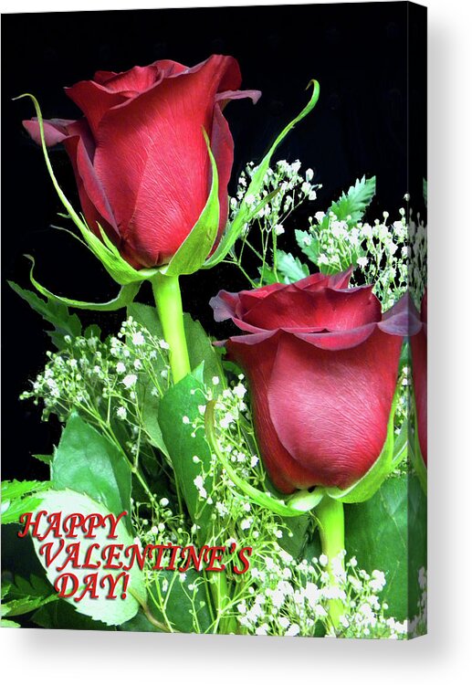 Valentines Day Acrylic Print featuring the photograph Happy Valentines Day by Sandi OReilly