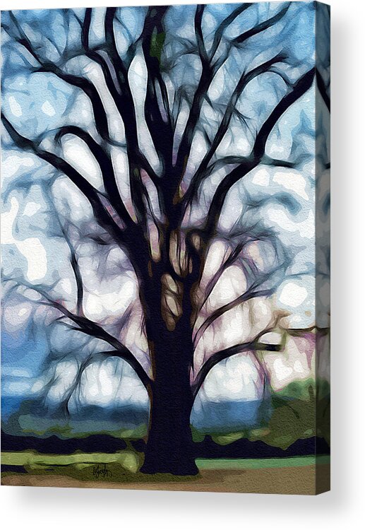 Tree Acrylic Print featuring the digital art Happy Valley Tree by Holly Ethan