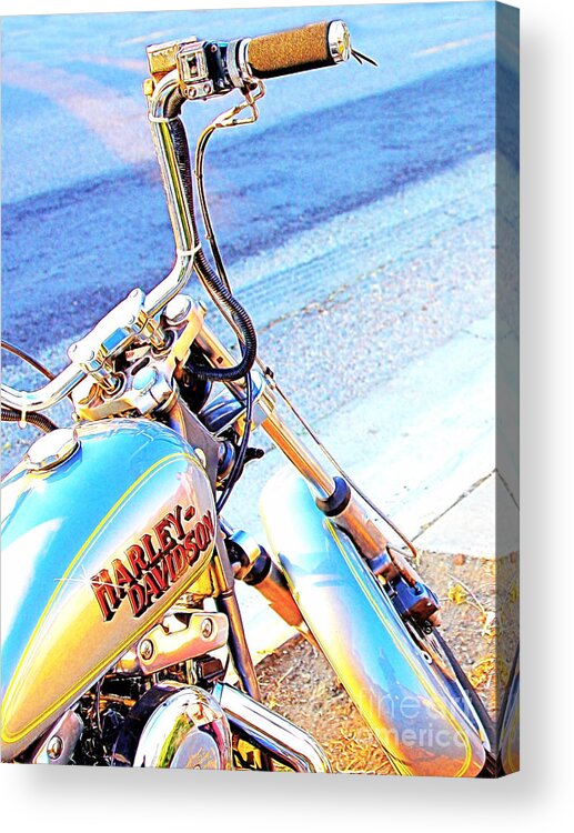 Transportation Acrylic Print featuring the photograph Harley-Davidson by Wingsdomain Art and Photography