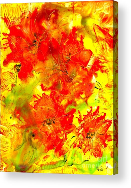 Healing Acrylic Print featuring the painting Healing 080109 by Heather Hennick