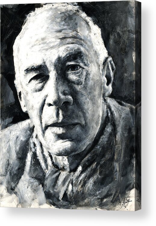 Henry Miller Acrylic Print featuring the painting Henry Miller by Christian Klute