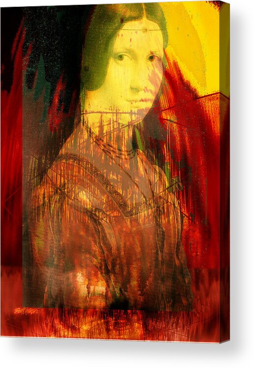 Here Is Paint In Your Eye Acrylic Print featuring the digital art Here is Paint In Your Eye by Seth Weaver