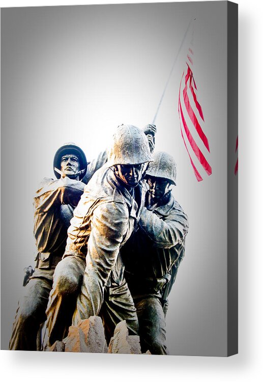 Iwo Jima Memorial Acrylic Print featuring the photograph Heroes by Julie Niemela