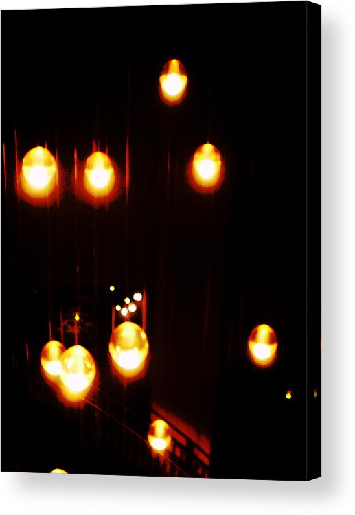 Lights Acrylic Print featuring the photograph Hotel Lights by Cat Rondeau
