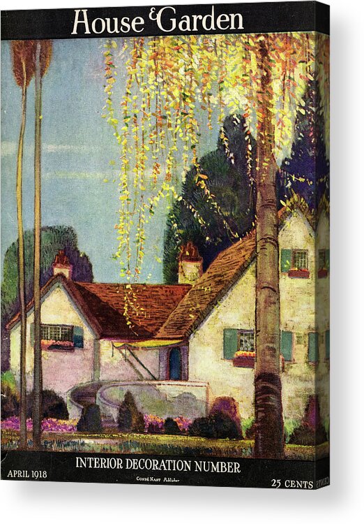 House And Garden Acrylic Print featuring the photograph House And Garden Interior Decoration Number Cover by Porter Woodruff