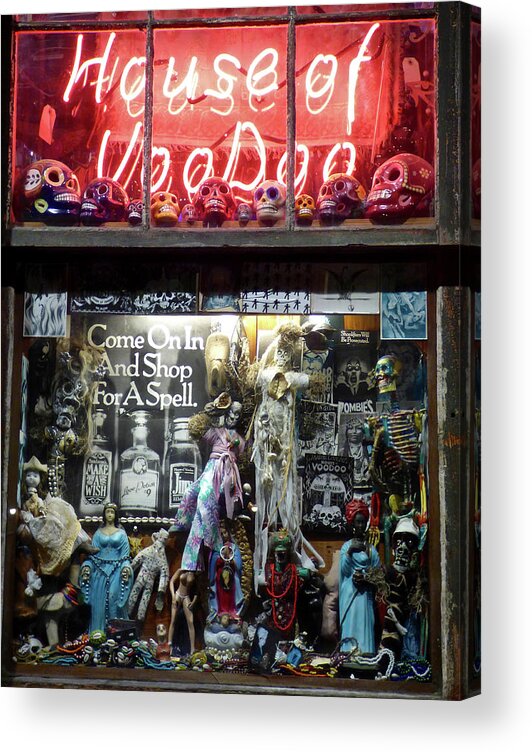 New Orleans Acrylic Print featuring the photograph House of VooDoo by Amelia Racca