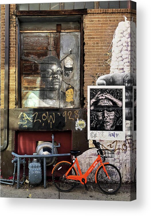 Alley Acrylic Print featuring the photograph I Am The Change by Frank Winters