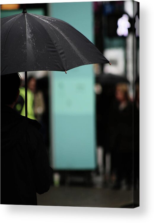 Street Photography Acrylic Print featuring the photograph I dont want to walk away by J C