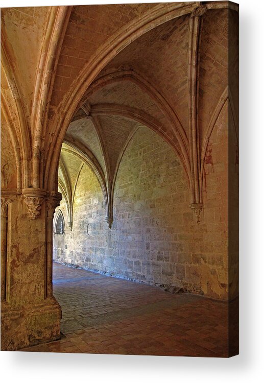 Monastery Acrylic Print featuring the photograph Inside a Monastery Dordogne France by Dave Mills