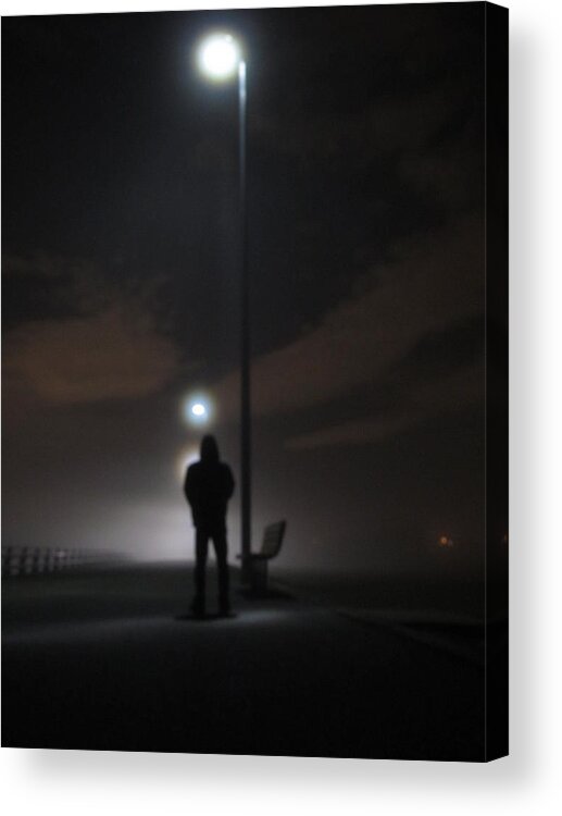 Fort Monroe Norfolk Acrylic Print featuring the photograph Into the Mist by Digital Art Cafe