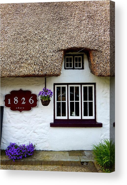 Ireland Acrylic Print featuring the photograph Ireland cottage by Sue Morris