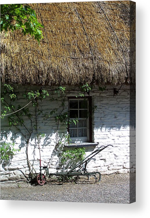 Irish Acrylic Print featuring the photograph Irish Farm Cottage Window County Cork Ireland by Teresa Mucha