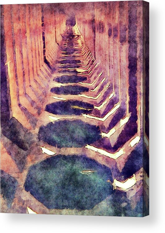 Marquette Acrylic Print featuring the photograph Iron Ore Dock Interior by Phil Perkins