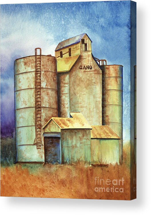 Gano Acrylic Print featuring the painting Kansas Past by Tracy L Teeter 