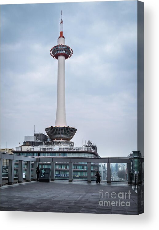  Street Acrylic Print featuring the photograph Kyoto Tower, Japan by Perry Rodriguez