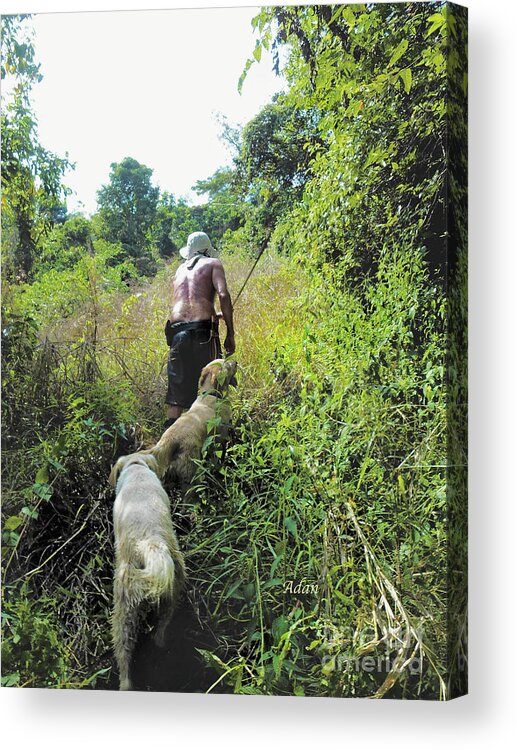 Lost Acrylic Print featuring the photograph la Casita Playa Hermosa Puntarenas Costa Rica - Through the Jungle v1 by Felipe Adan Lerma
