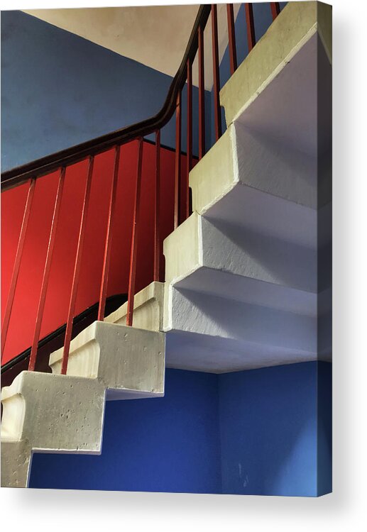 Stairs Acrylic Print featuring the photograph Lanhydrock Stairs by Pat Moore