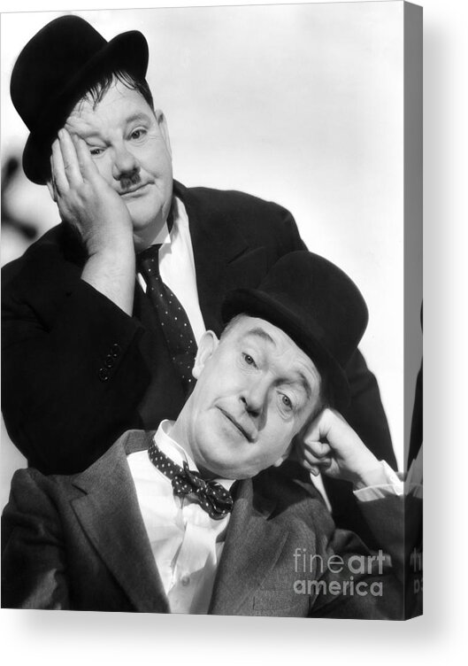 1939 Acrylic Print featuring the photograph Laurel And Hardy, 1939 by Granger