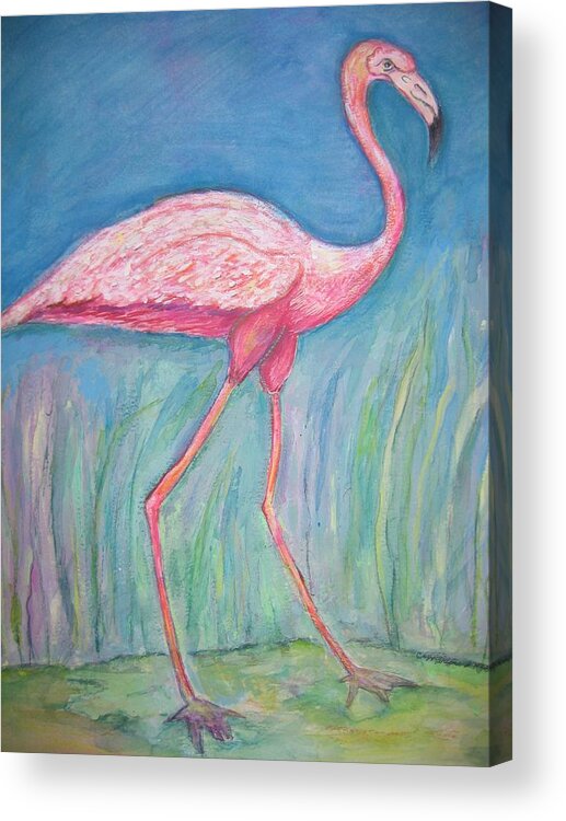 Bird Acrylic Print featuring the painting Legs by Marlene Robbins