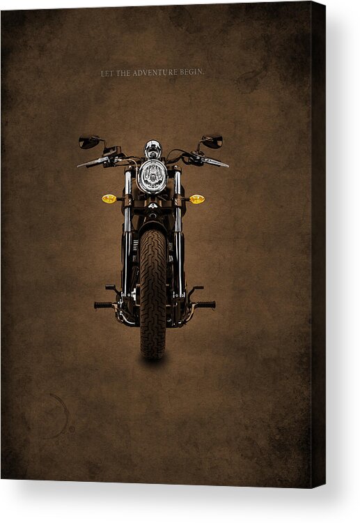 Motorcycle Acrylic Print featuring the photograph Let The Adventure Begin by Mark Rogan