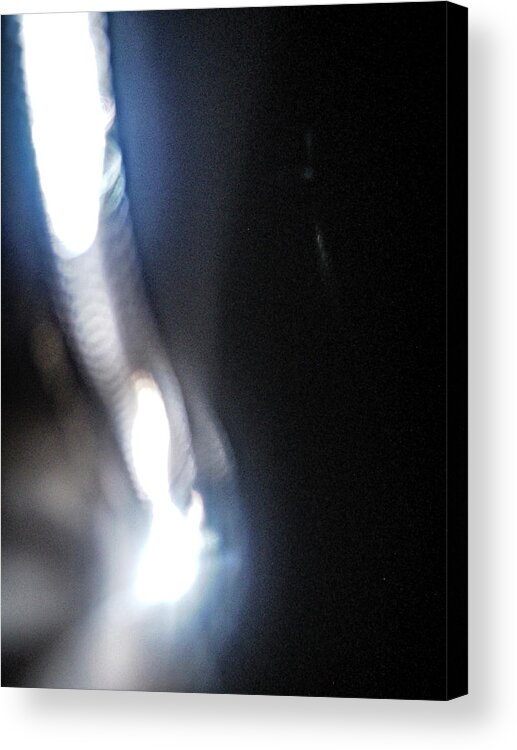 Rebecca Dru Acrylic Print featuring the photograph Light Frequency Energy Transfer by Rebecca Dru