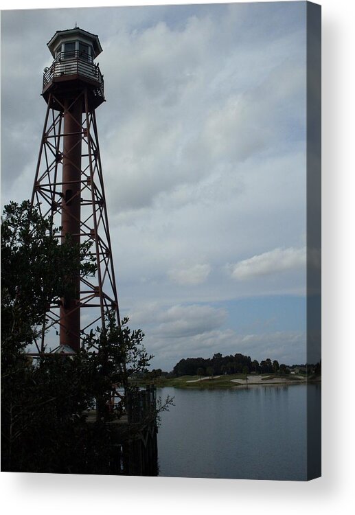 Lighthouse Point Acrylic Print featuring the photograph Lighthouse Point by Warren Thompson