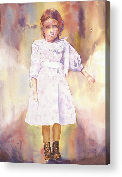 Ancestry Acrylic Print featuring the painting Little Anna by Tara Moorman