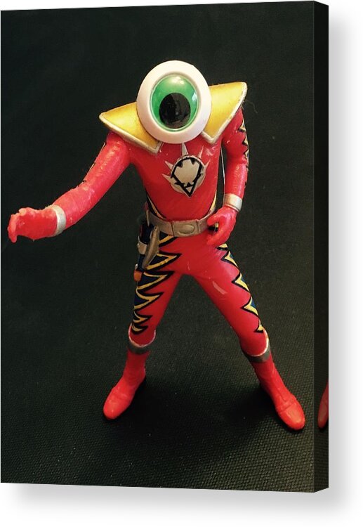 Toy Acrylic Print featuring the sculpture Lone Eye Ranger by Douglas Fromm