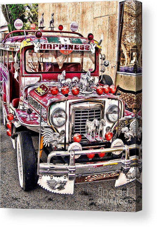 Jeepney Acrylic Print featuring the photograph Made In The Philippines by Jason Abando