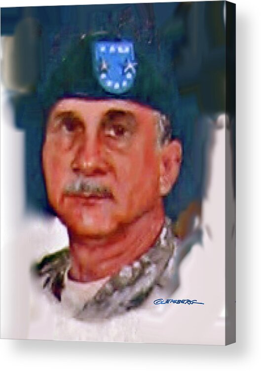 Major General William H Wade Ii Acrylic Print featuring the painting Major General William H. Wade II by Craig A Christiansen
