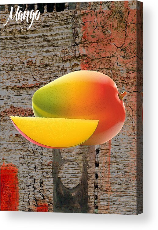 Mango Acrylic Print featuring the mixed media Mango Collection by Marvin Blaine