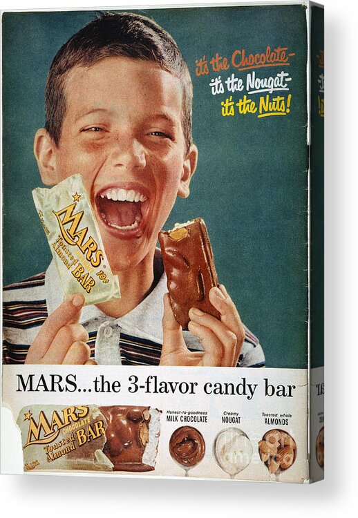 An advert for Mars chocolate bars. The advert claims that eating a