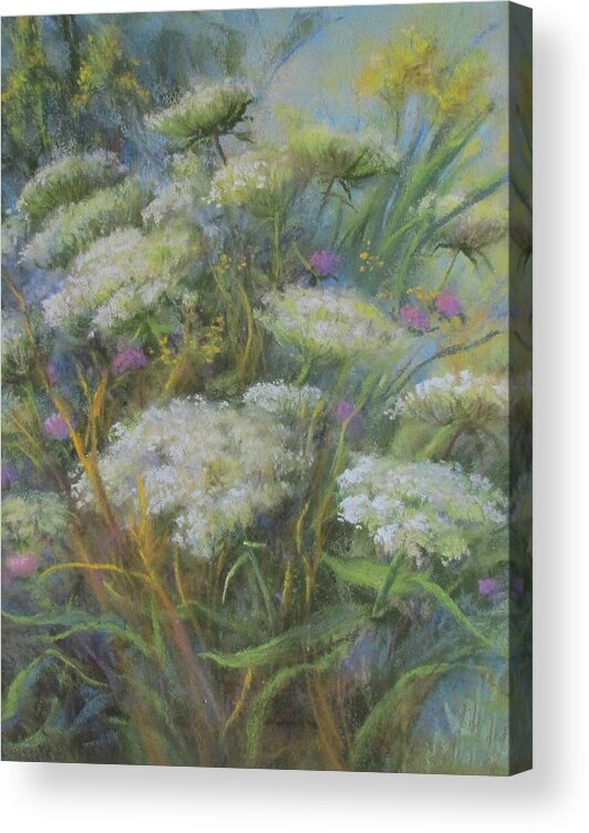 Flowers Acrylic Print featuring the pastel Meadow Bouquet by Bill Puglisi