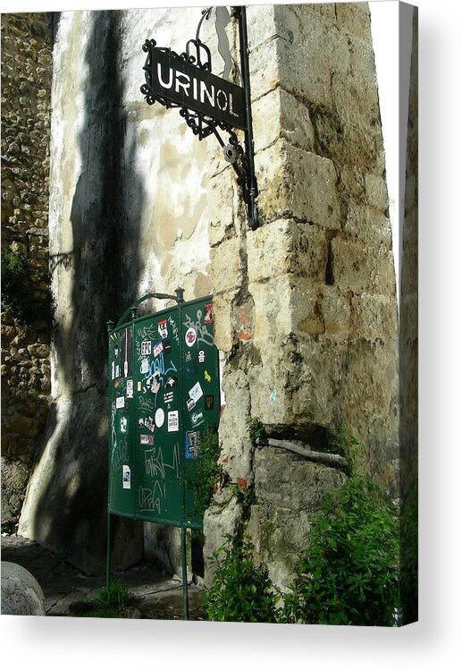 Men's Room Acrylic Print featuring the photograph Men's Room by Jean Wolfrum