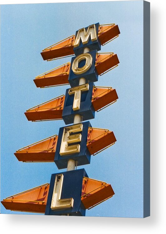Motel Acrylic Print featuring the photograph Motel by Matthew Bamberg