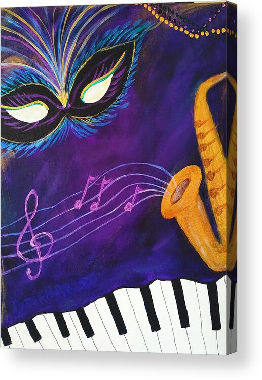 New Orleans Acrylic Print featuring the painting New Orleans Inspired by Lynne McQueen