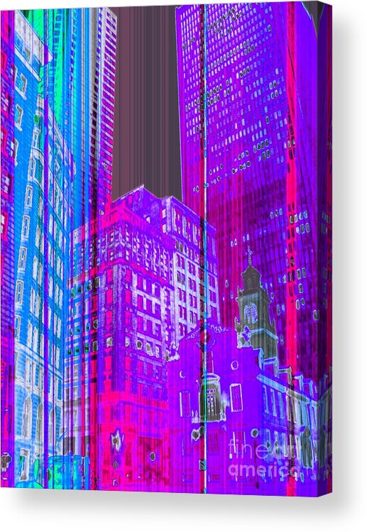 Night Life Acrylic Print featuring the photograph Nightlife the Psycho Way by Julie Lueders 