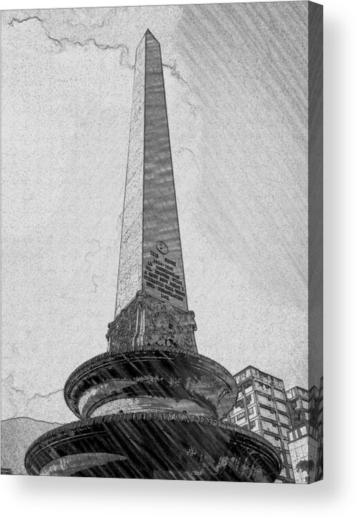 Obelisco Acrylic Print featuring the photograph Obelisco by Carlos Cloud