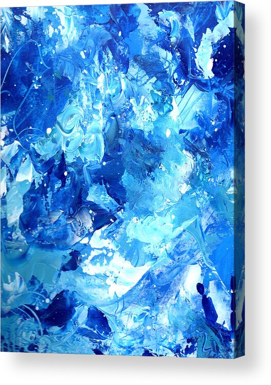 Acrylic Acrylic Print featuring the painting Ocean by Marcy Brennan