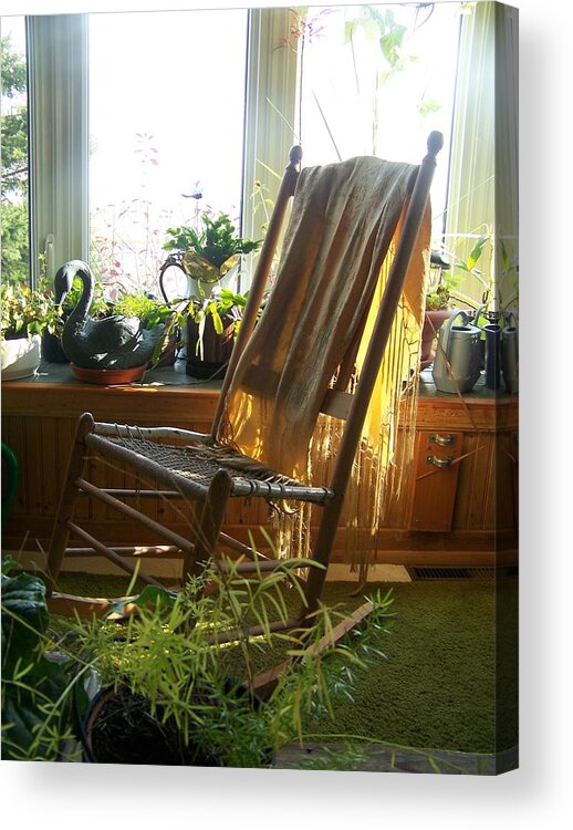 Rocking Chair Acrylic Print featuring the photograph Off My Rocker - Photograph by Jackie Mueller-Jones